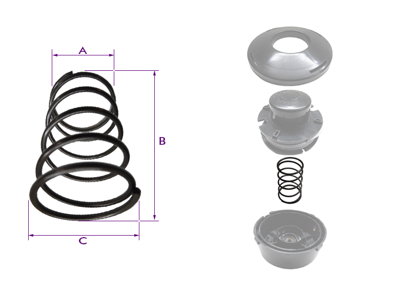 Sprężyna do Głowicy Kosy Spalinowej NAC i inne Typ sprężyna