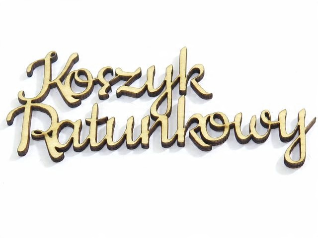 

Decoupage Napis gr 3mm Dekor Koszyk Ratunkowy DD7
