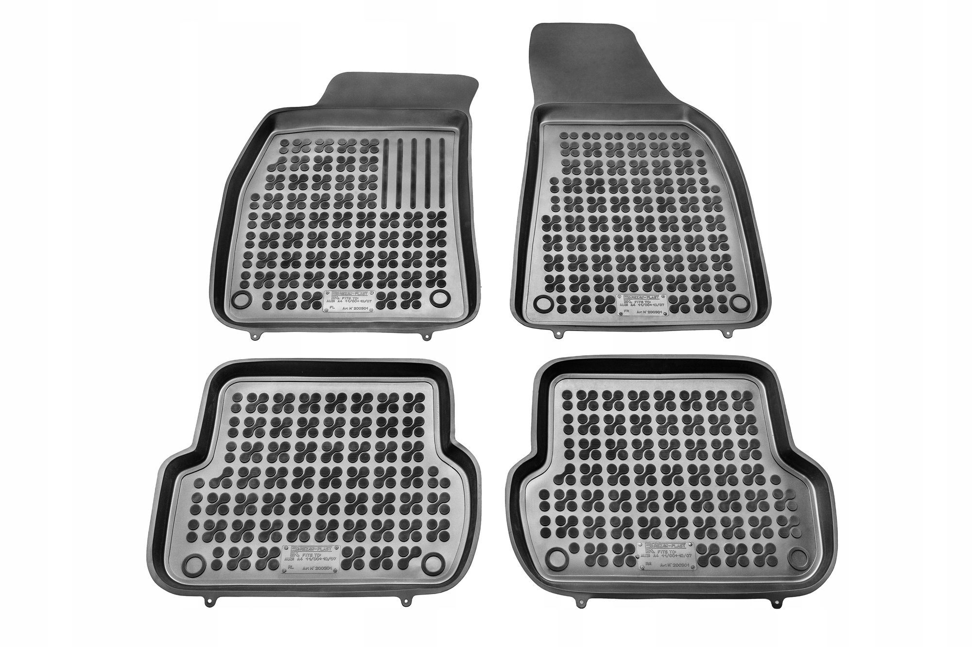 

Dywaniki gumowe Audi A4 B6,B7 2000-2007 Rezaw