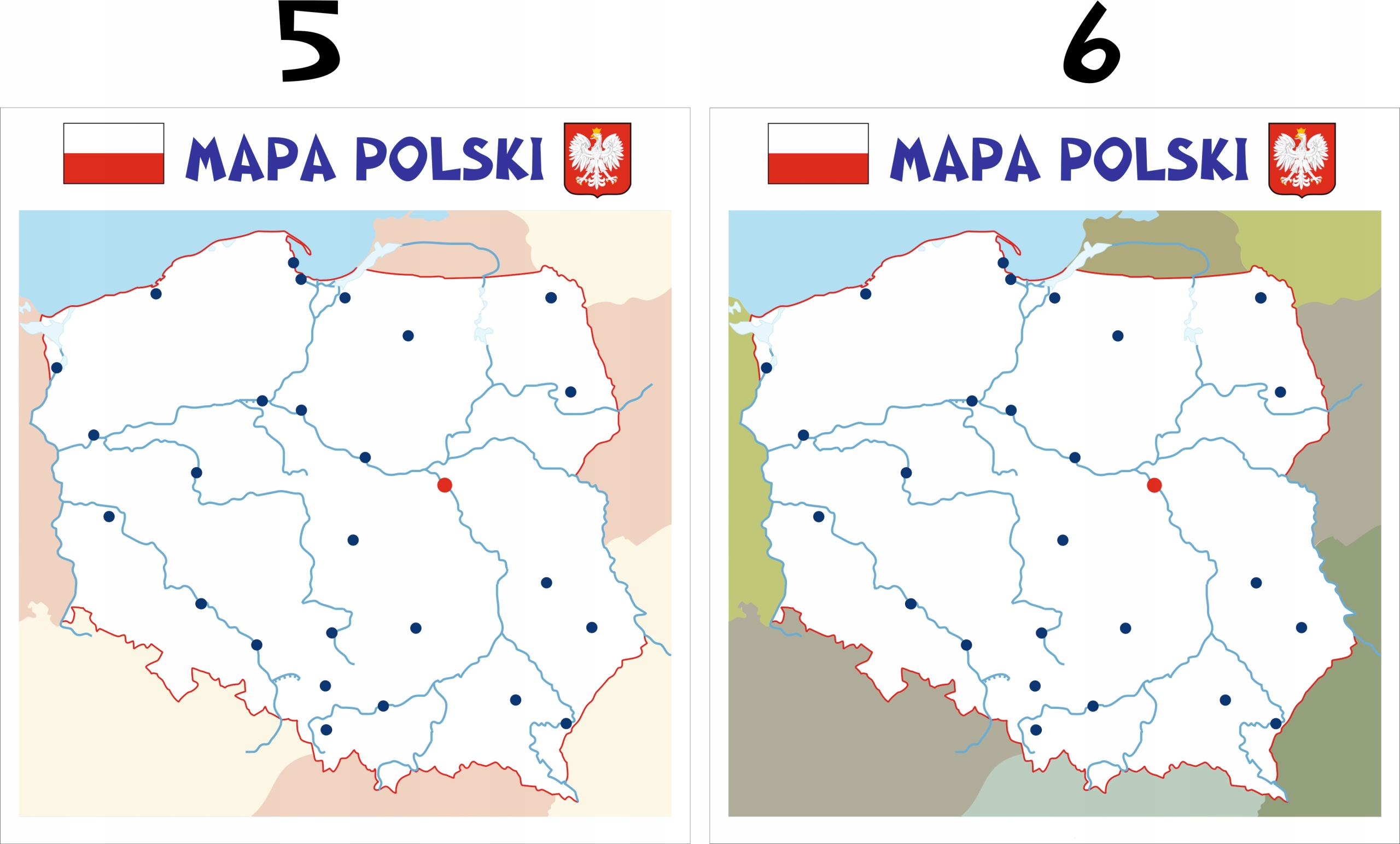 MAPA POLSKI MAGNETYCZNA SUCHOŚCIERALNA 1x1m SUPER Marka W to mi graj