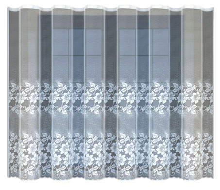 

Biała Firanka Żakardowa 23867 160x300cm