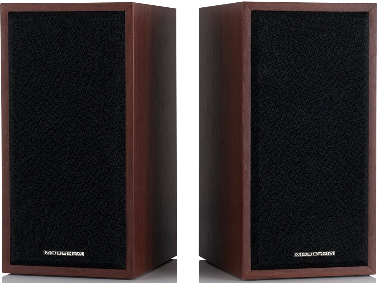 GŁOŚNIKI KOMPUTEROWE 2.0 DWA DREWNIANE GŁOŚNIKI STEREO + USB JACK PC LAPTOP Marka MODECOM