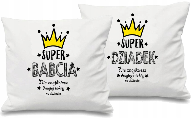 

Komplet Poduszek Dzień Dziadka Dzień Babci Prezent