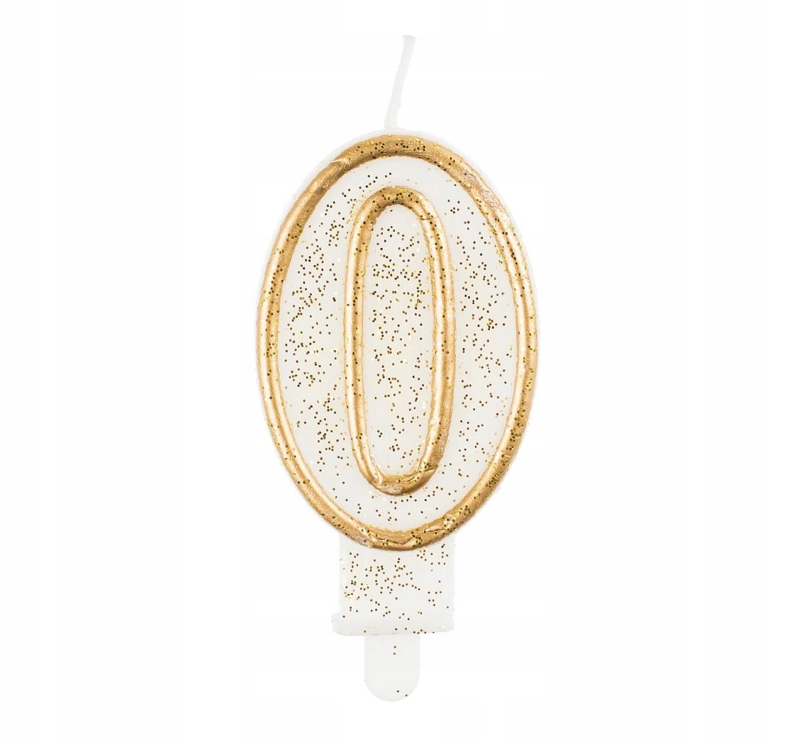 0 ŚWIECZKA URODZINOWA NA TORT zero dziesięć