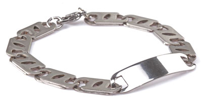 

H2627 Bransoletka Męska Stal 22cm Chirurgiczna Bg