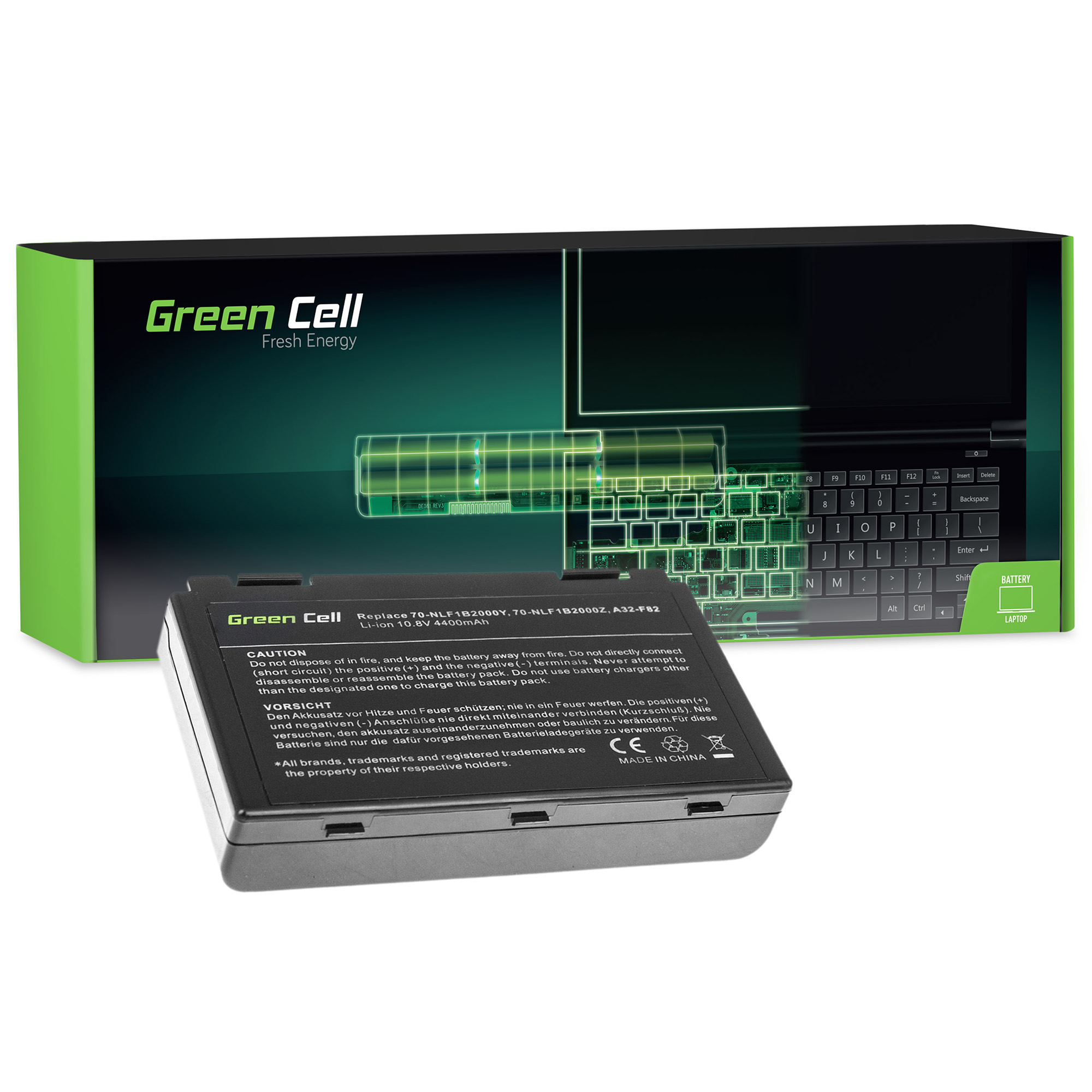 GREEN CELL BATÉRIA AS01 PRE ASUS A32-F82 4400 MAH 11.1V