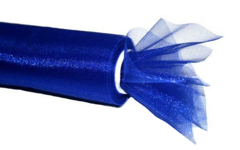 

Organza dekoracyjna ślub szer. 16 cm Niebieska
