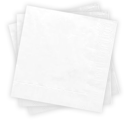 

Serwetki Trzywarstwowe Białe Ślub Party 25x25 cm