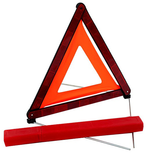 Trójkąt ostrzegawczy Hico aluminiowy z odblaskowym materiałem 36x41 cm