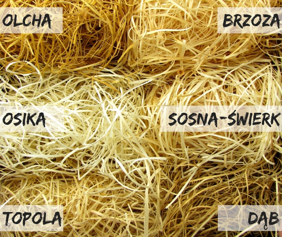 WYPEŁNIACZ, wełna drzewna ŚWIEŻA 5kg, 1-2mm DĄB Marka Feniks