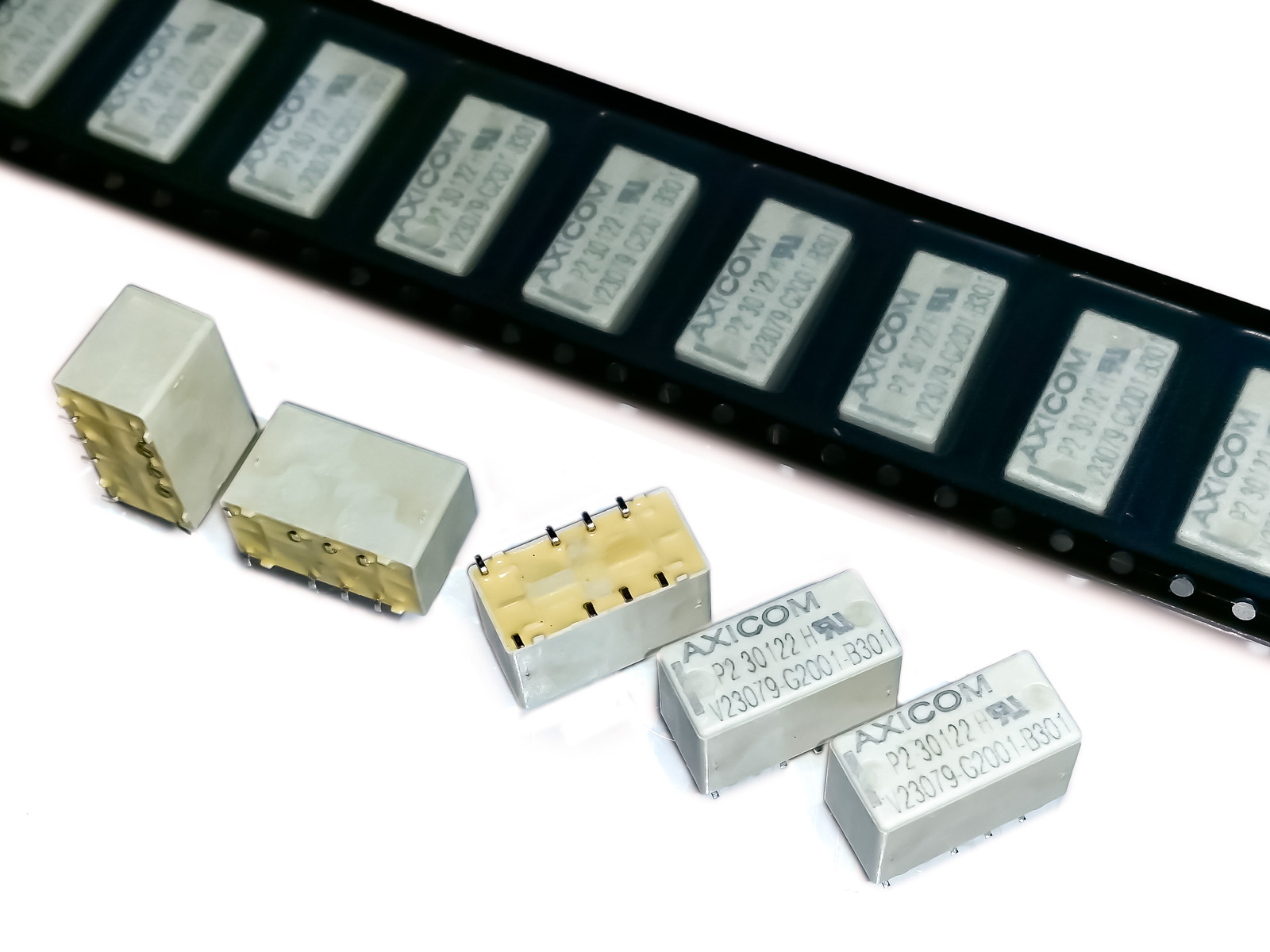 [2szt] Przekaźnik Smd 250VAC 2A cewka 5V 2 styki przełączne V23079 Axicom
