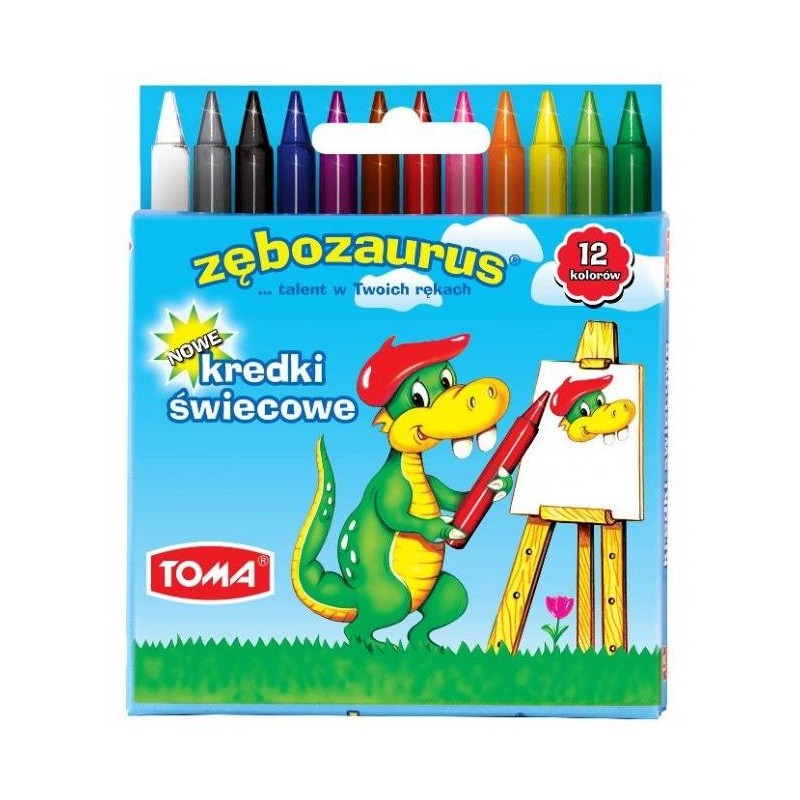 

Kredki świecowe Toma Zębozaurus TO-558
