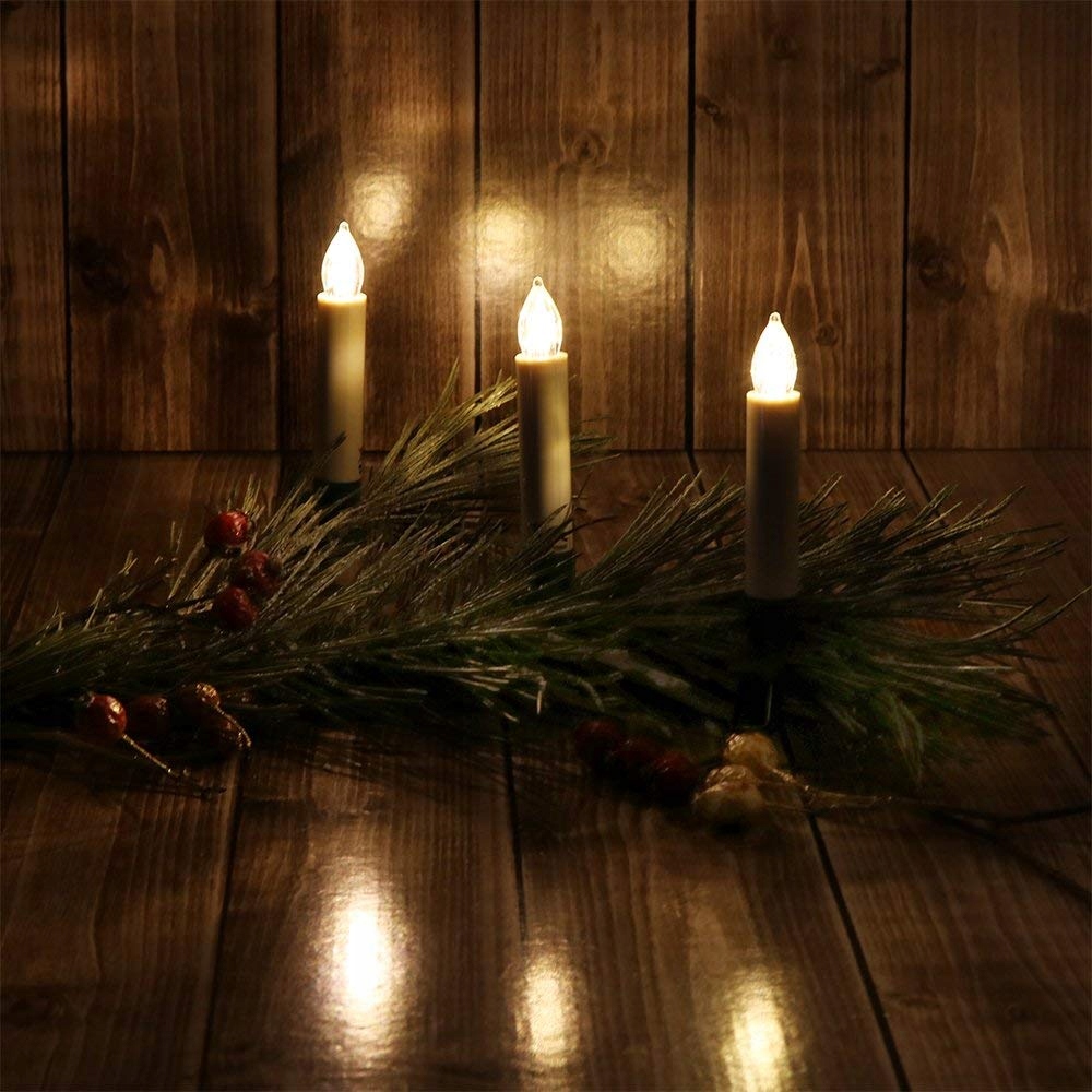 Sviečky Vianočný stromček LED LAMPY BEZDRÔTOVÉ DIAĽKOVÉ Farebné prevedenie svietidiel je viacfarebné