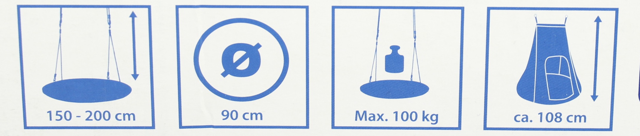 HUŚTAWKA HUDORA GNIAZDO BOCIANA pełne NAMIOT domek Rodzaj siedzisko