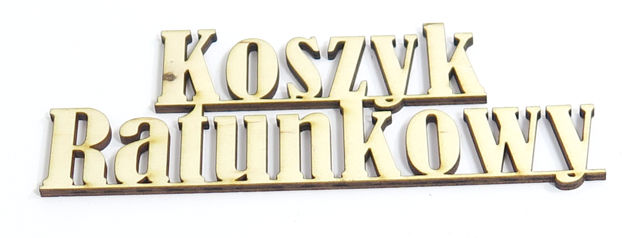 

Dekor Decoupage Napis Koszyk Ratunkowy ZE12