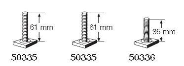 ADAPTER THULE T-profil do 591 598 50336 + 50335 Model 50335 50336