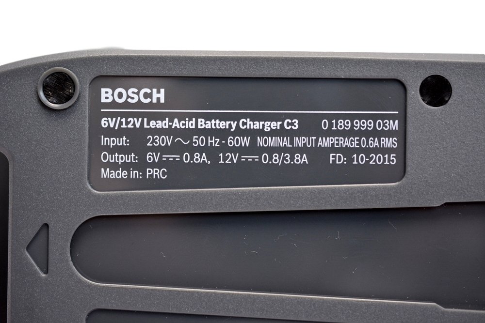 Ładowarka automatyczna Bosch C3 6V 12V 3.8A 0.8A - prostowniki