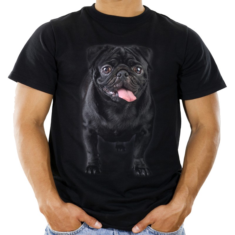 

Koszulka z psem mopsem mops t-shirt pies -s- Hq