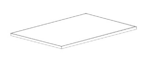 Pinio Calmo Półka do szafy 2, 3-drzwiowej