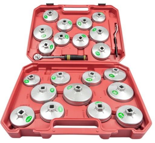 KLUCZE NASADOWE DO FILTROW OLEJU NASADKI ZESTAW 23