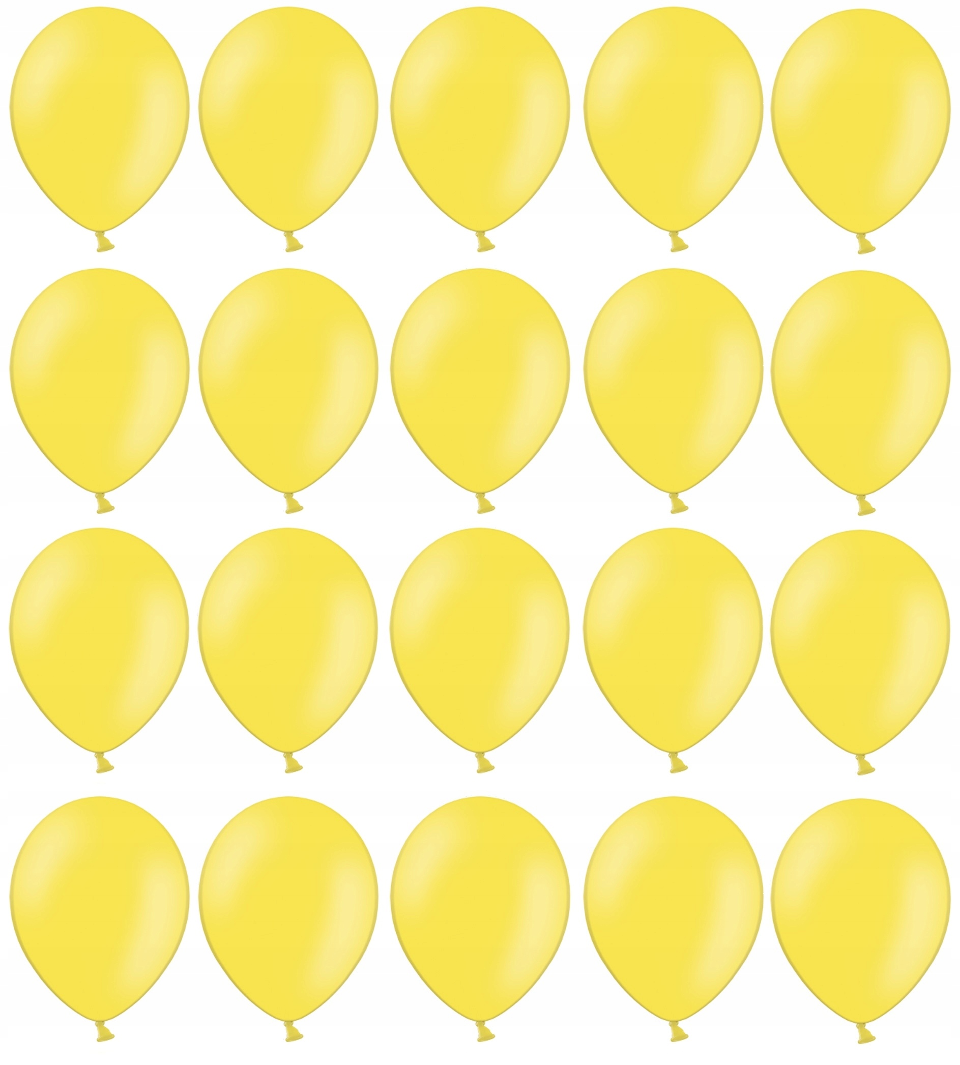 

Balony Żółte 25cm Pastelowe 20szt na ślub urodziny