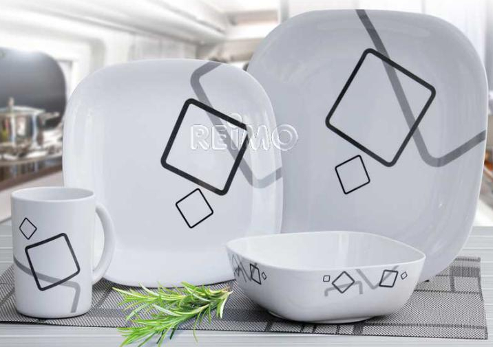 91713 - Набор посуды меламин CAMP4 16 шт.