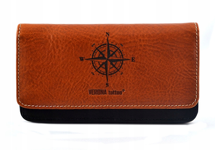 Verona Tattoo dámská kožená peněženka s tetováním