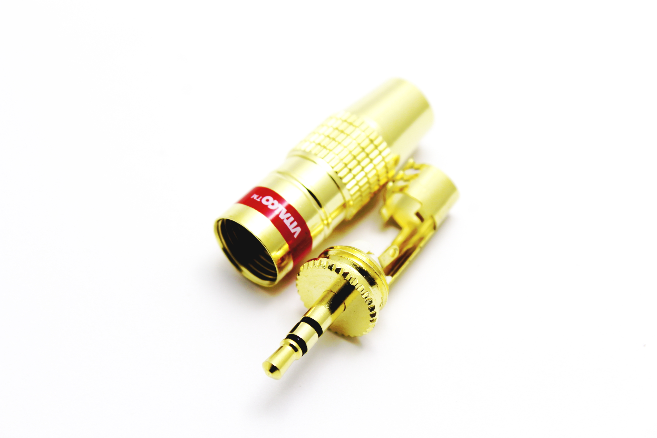 

Wtyk Aux Jack 3.5 Stereo Złoty 8MM Vitalco 3695