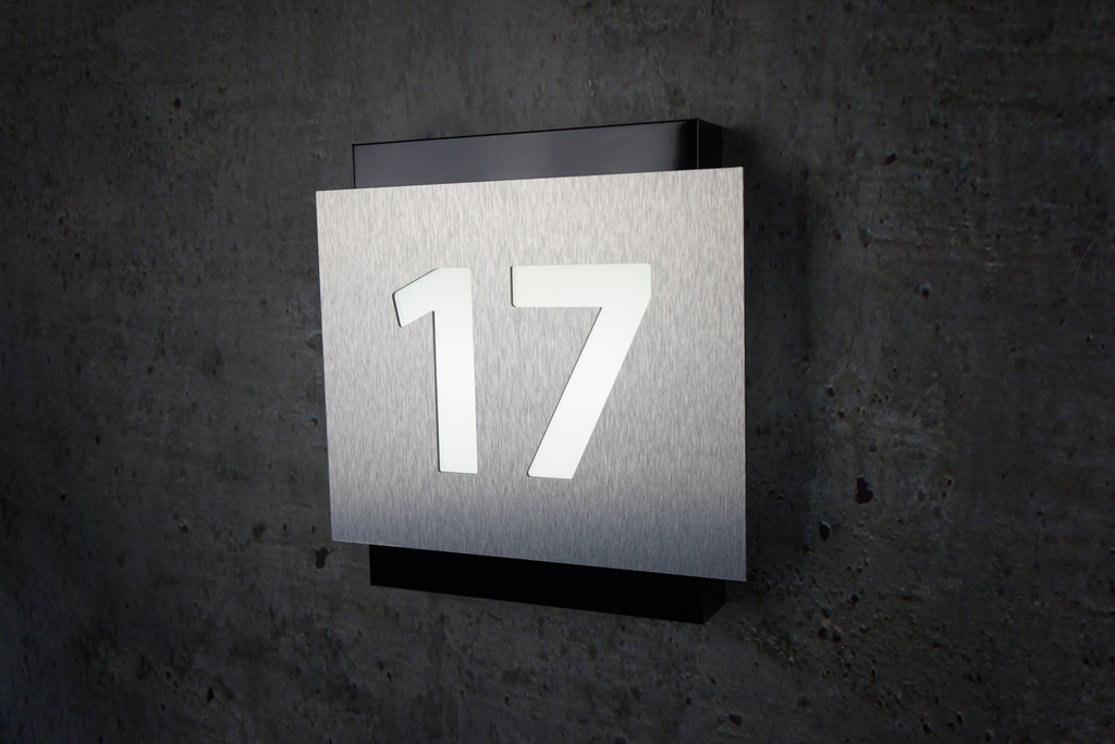 Podświetlany numer domu LED 25x25cm - 7138344444 - oficjalne archiwum ...