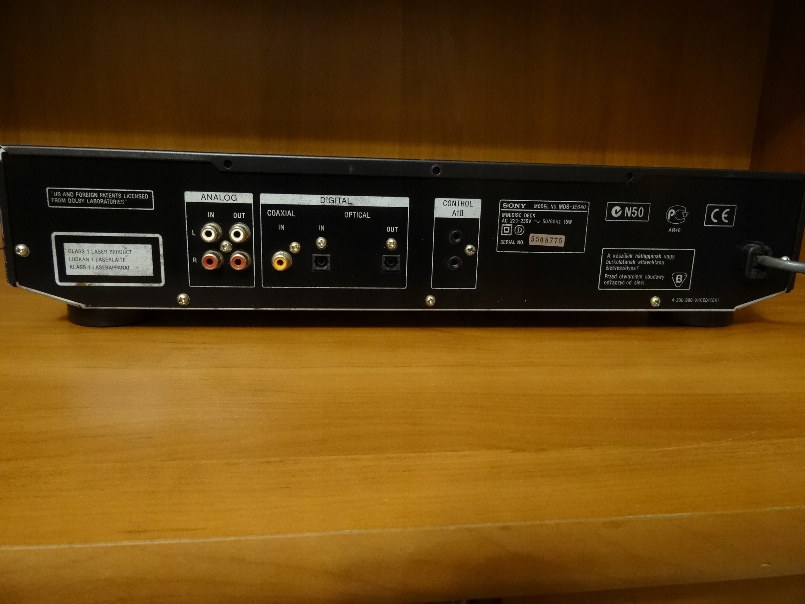 Odtwarzacz Mini Disc SONY MDSJE640 LP2/LP4 pilot 7749591410 oficjalne archiwum allegro