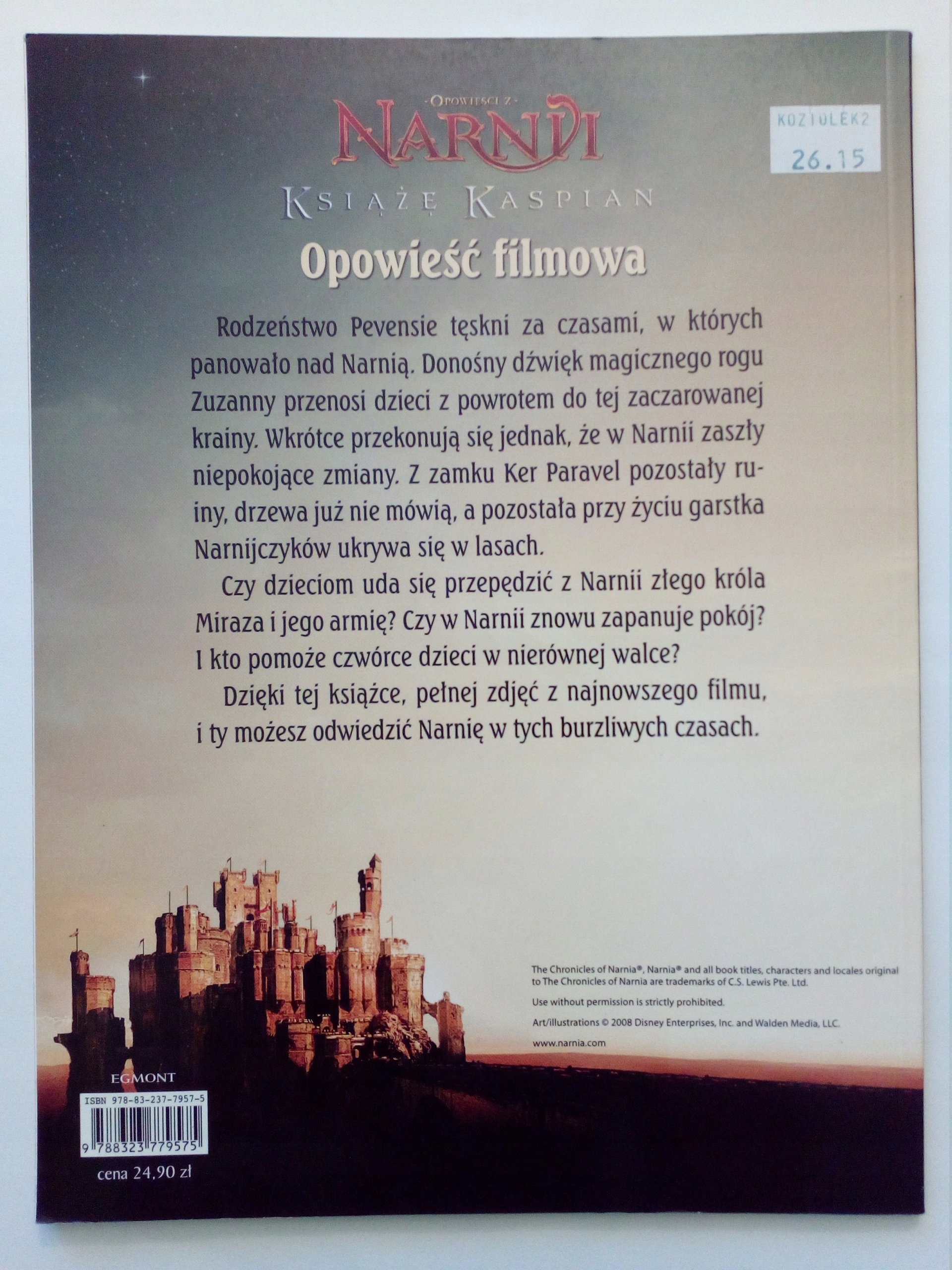 Audiobook Opowieści Z Narnii Rozdział 5 OPOWIEŚCI Z NARNII KSIĄŻĘ KASPIAN - 7072516578 - oficjalne archiwum allegro