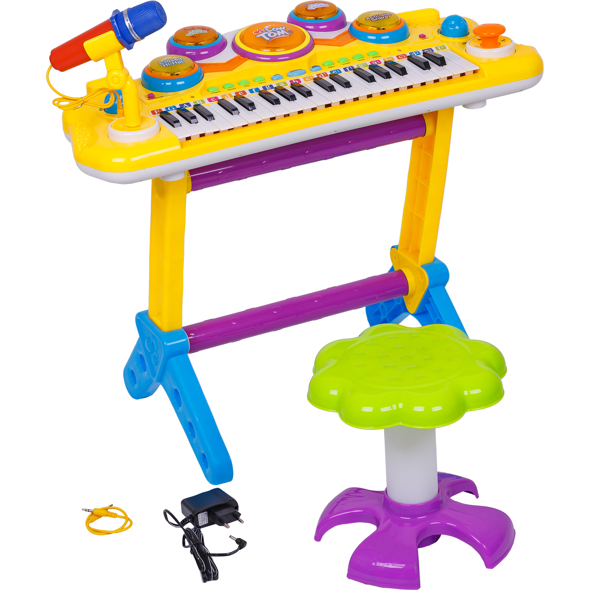 Keyboard Do Nauki Perkusja Krzesło Mikrofon Organy 7065292987 Keyboard Do Nauki Perkusja Krzesło Mikrofon Organy 7065292987
