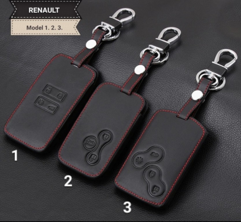 Etui kartę, kluczyk Renault skóra pokrowiec klucz