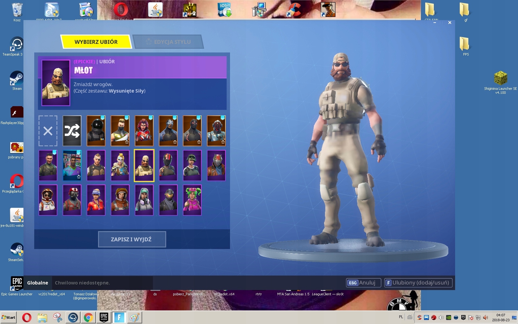 konto fortnite 5 sezon skiny kupione rzeczy - wszystkie skiny fortnite sezon 5