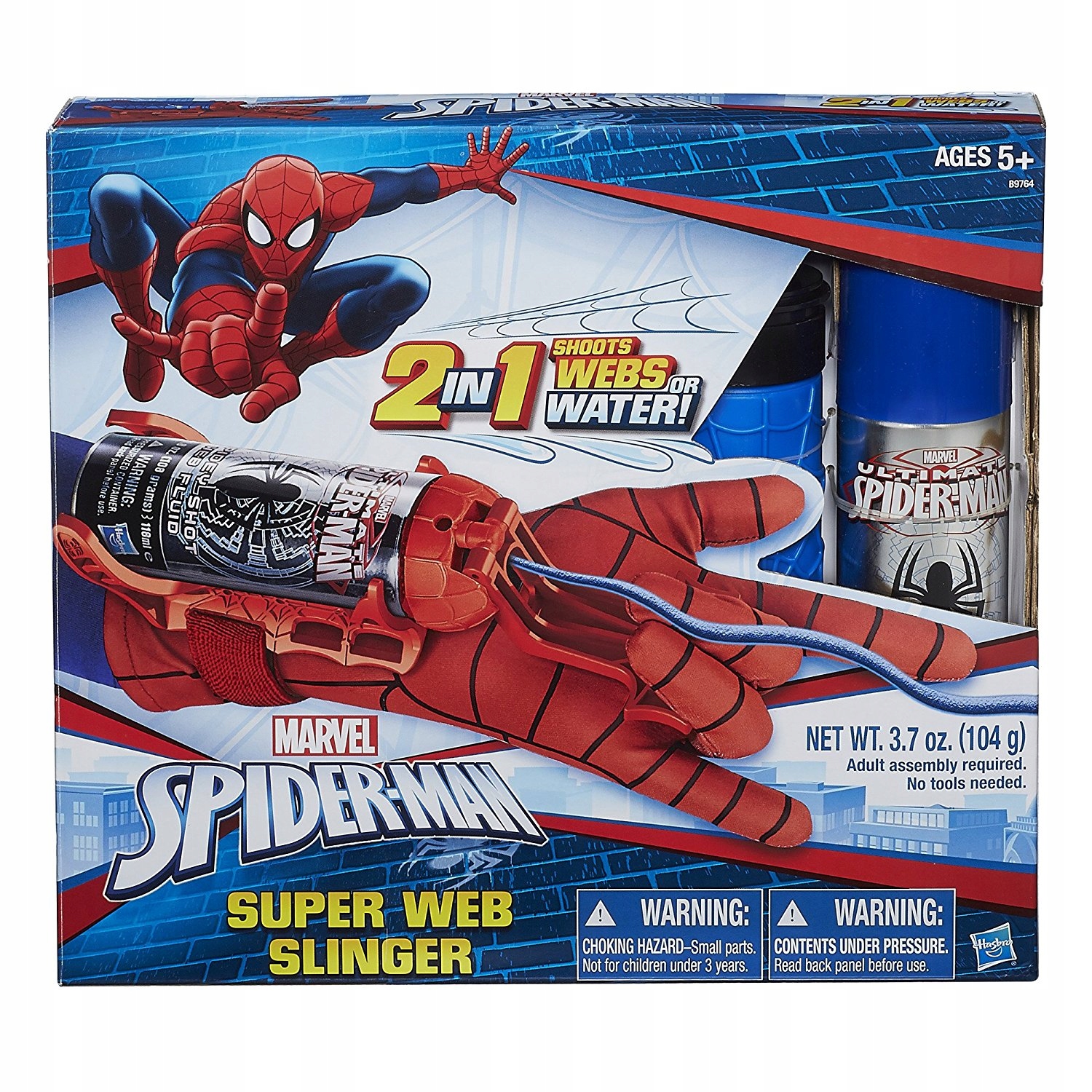 Hasbro Wyrzutnia Sieci Spiderman Rękawica B9764 7657209602