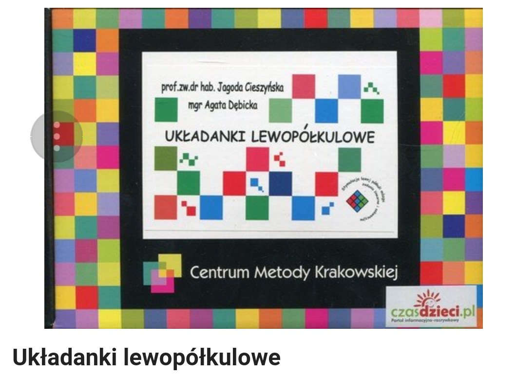 Układanki Lewopółkulowe Gra Zabawka Edukacyjna Poz 7432437150