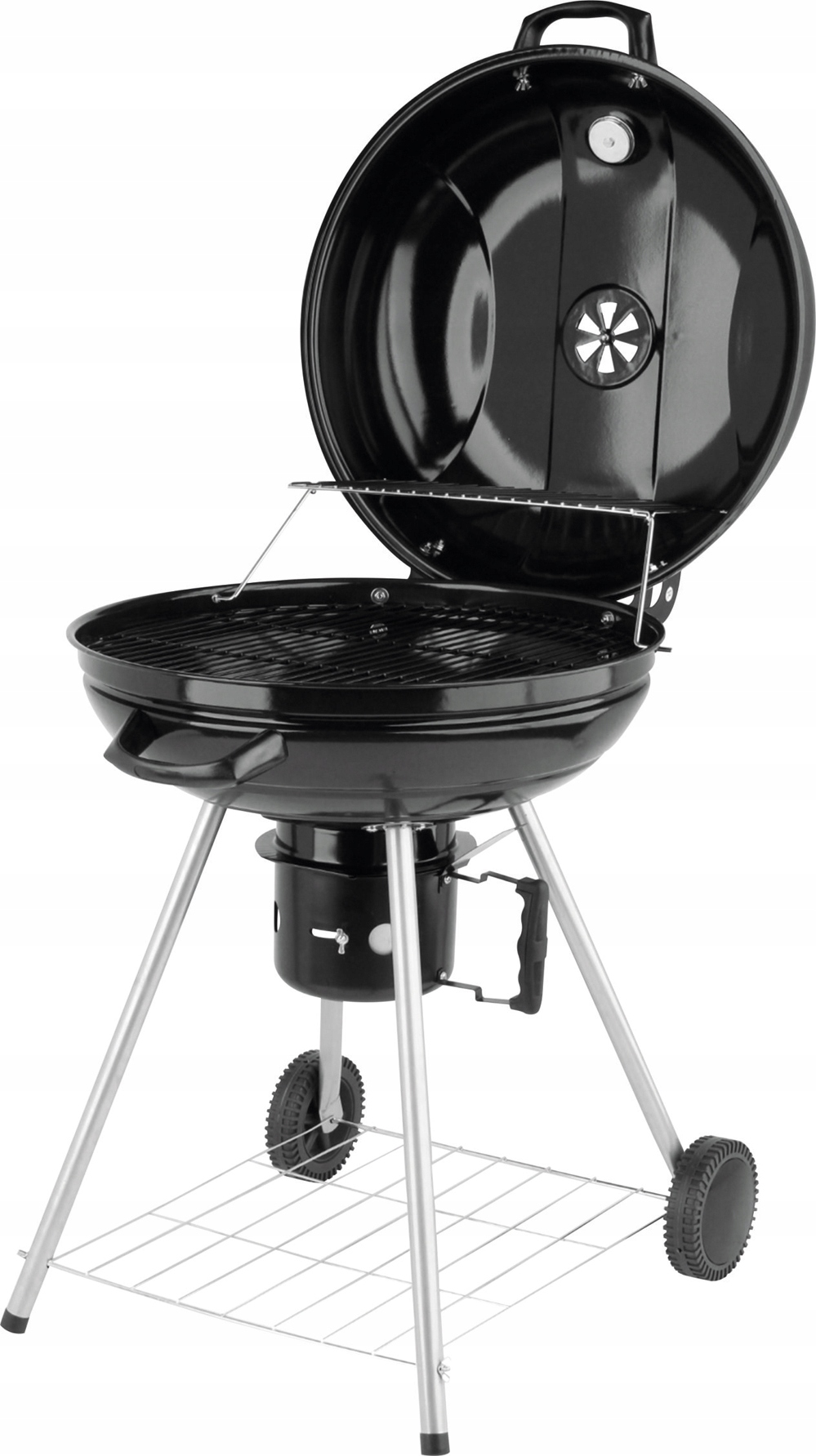 

Grill Ogrodowy Węglowy Okrągły Popielnik I Pokrywa
