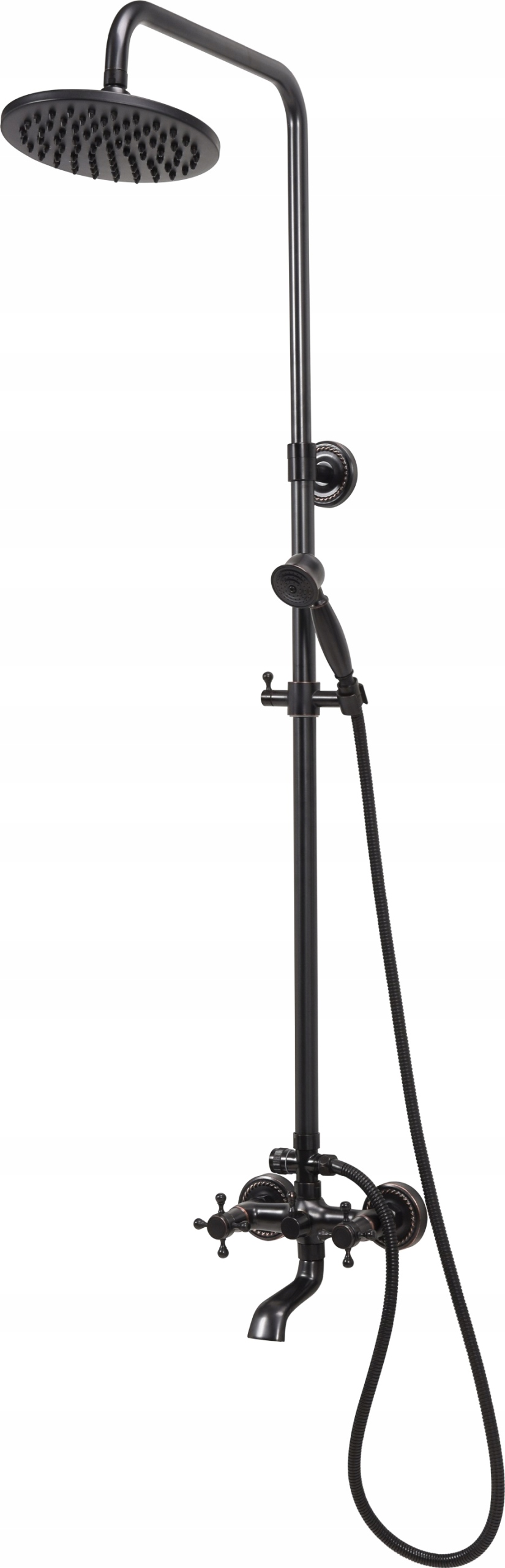 

Bateria Prysznicowa Czarna Kolumna Retro Black