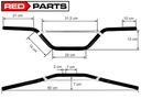 Руль cross 22mm street naked bike offroad dt мотоцикл bmw классический5, с разборки недорого