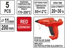 фото mini №5, Glue hot melt 11, 2x200mm 5pcs color red
