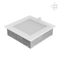 фото mini №9, Lattice fireplace blinds 17x17 white ventilation metal gridded pocket