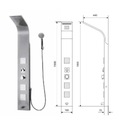 фото mini №5, Panel shower actima more with hydromassage silvery