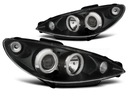 Фары перед peugeot 206 02- black angel eyes ccfl1, цена в Украине