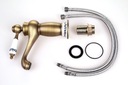 фото mini №6, Washbasin faucet retro cork gold kitchen