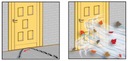 фото mini №3, Brush sealing for doors left= 2000 mm h - 35 mm