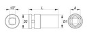 Yato ключ nasadowy udarowy 16mm 1/2" 6-katny yt-10062, купить в Украине