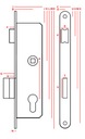 фото mini №2, Blocking for doors narrow latch key jania 90/ 22