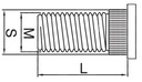 Шпилька radelkowana wbijana 14 x 2 x 40 rad 15,73, купить с разборки
