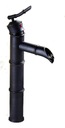фото mini №1, Washbasin faucet retro high black bamboo roya