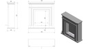фото mini №14, Biofireplace portal grilles legionis 115 x 113, 4 x 33 centimeters included white